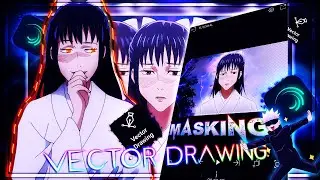 Masking Twixtor Video use Vector Drawing - AMV |I Alight Motion - Tutorial