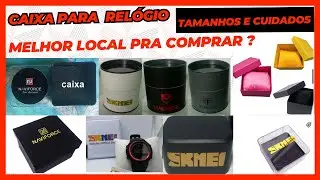 onde comprar caixa de relógio skmei naviforce curren smael sanda?