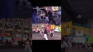 reality of kpop in times square #howsweet #newjeans #Kpop op