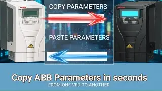 ABB VFD UPLOAD DOWNLOAD PARAMETERS BY OPERATOR PANEL