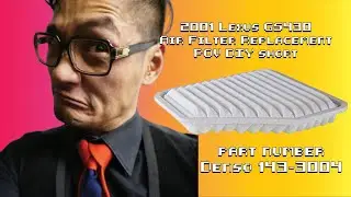 2001 Lexus GS430 air filter replacement - Denso 143-3004