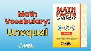 Math Vocabulary: Unequal