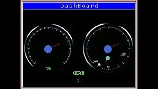 Digital car dashboard with atmega128