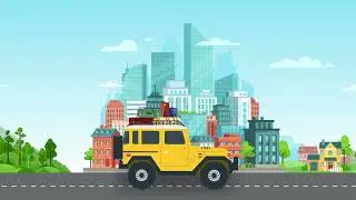 Travel Jeep Animation in After Effects Tutorial