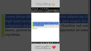 Secure Text with Css Trick 💯 #htmlcss #csstricks #webdevelopment #shorts #short #ytshorts