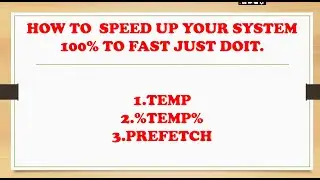 How to speed up your windows system desktop or laptop #getdot #subscribe #computer #viral #windows