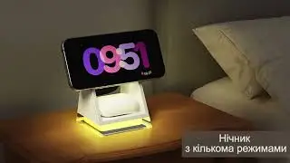 Бездротова док-станція 3 в 1 для Apple iPhone 12/15 AirPods iWatch QN-83 15W Magsafe Чорний QinetiQ