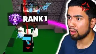 The RANK 1 Bedwars Player is a HACKER! *NIGHTMARE* (Roblox)