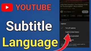 How To Change Subtitle Language on Youtube | youtube change subtitle language
