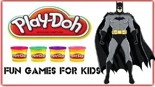 Play Doh Batman - Batman Play Dough - How To Make Batman