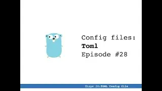 28 - Introduction à Go (golang): Toml Configuration [Niveau moyen]