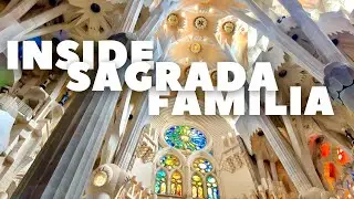 What's Inside the Iconic Sagrada Família in Barcelona? (Virtual Walk) [4K, 60fps]