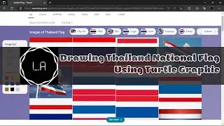 How to code Thailand National Flag by using Turtle Graphic