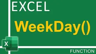 How To Use Excel WeekDay Function | Excel Tutorial for Everyone