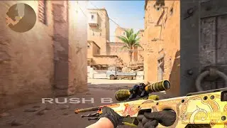 Only Rush B 😎 on #cs2 #dust2 || #cs2clips