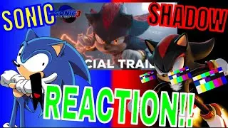SONIC & SHADOW REACTION: SONIC 3 MOVIE TRAILER