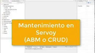 Como hacer un Mantenimiento, ABM o CRUD en Servoy sobre una nueva tabla en una base de datos.