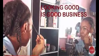 Looking good is good business. Fast makeup routine for the ladies