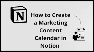 How To Create A Marketing Content Calendar On NOTION (Full 2025 Guide)
