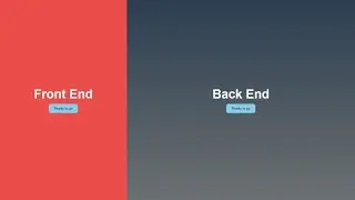 Animated Flashy Split Landing Page Design Using HTML and CSS in Hindi