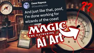 Dave Rapoza Quits Magic the Gathering Over Ai Art! Interview with Steven Zapata Reaction
