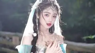 Cute Chinese girl mask attitude 