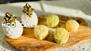 How to Make Snow Skin Mooncakes with Custard Filling Mocha Snow Skin Mooncakes 冰皮月饼  抹茶冰皮月饼