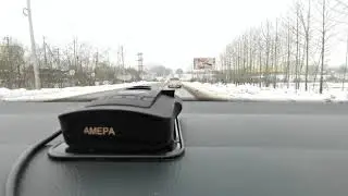 Roadgid Detect - работа радар-детектора (камера на 60)