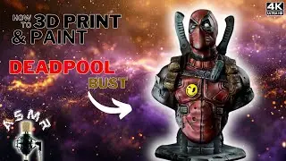 3D Printing Timelapse, ASMR & Painting Tutorial:🔥Deadpool🔥 Comes to Life with Anycubic Kobra 2 Pro!