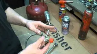 How to fill a gas cylinder.