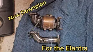 Downpipe installation for the 2018 elantra turbo sport