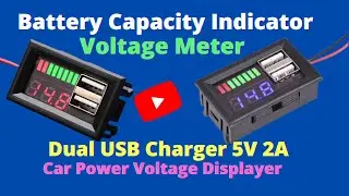 12V LED Lead Acid Battery Capacity Indicator Voltage Meter Car Power Voltage Displayer _UPDATED 2021
