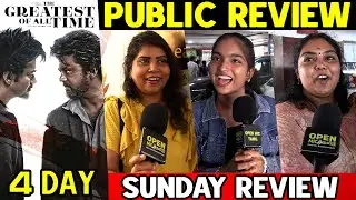 Day 4 The Goat Public Review in Tamil Sunday Review | Thalapathy Vijay | Venkat Prabhu | Vijayakanth