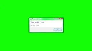 Windows Error Green Screen (HD) - Too Much Cringe!