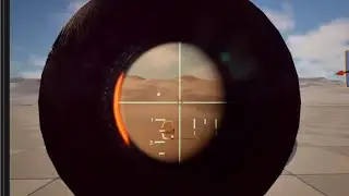 Realistic Scope Material with eye relief Unreal Engine 5