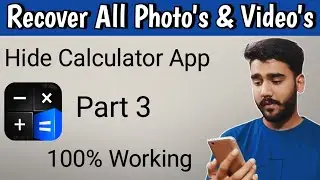 How to recover photo's from hidex | How to recover videos from hidex | Part 3