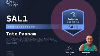 I Passed TryHackMe SAL1 First Attempt 941/1000 — Review, Exam Strategy & Tips