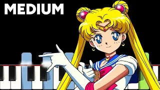 Sailor Moon Opening Theme (Moonlight Densetsu) – Easy/Early Intermediate Level 3 Piano Tutorial