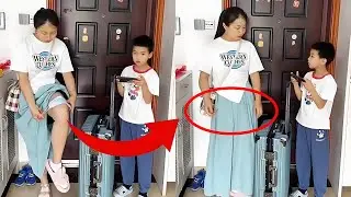 回娘家钱这样放才安全！妈妈里三层外三层，孩子在旁边看呆了！