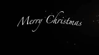Text Merry Christmas Sparkle