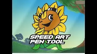 plants vs zombies girl sunflower speed art