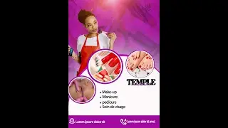 FAIRE UN AFFICHE DE SALON DE BEAUTE