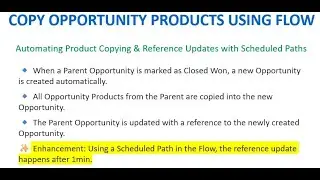 FLOW21: SCHEDULED PATH FLOW IN RECORD TRIGGERED FLOW + OPPORTUNITY PRODUCT COPY+BOOST AUTOMATION