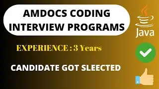 Amdocs Coding Interview Programs