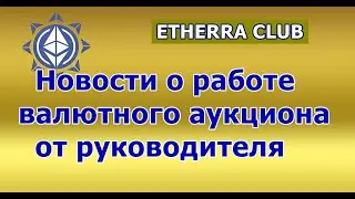 Etherra Club. Валютный аукцион. Последние новости и ответы на вопросы от руководителя