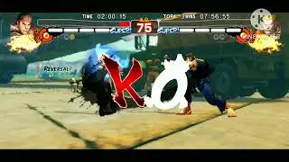 super street fighter 2 ryu vs guile/Sohail cartoon gaming