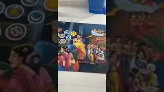 रंगोली जो गिनीज़ बुक वर्ल्ड रिकार्ड्स में आई है, पुरा महावीर चारित्र है- जन्म से लेकर निर्वाण तक