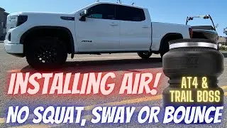 How to Install Air Lift LoadLifter Air Bags on a GMC Sierra AT4 & Chevy Trail Boss