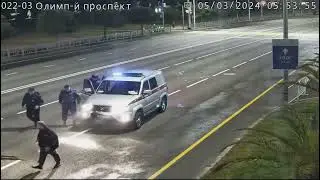 Экипажи ДПС не разъехались, или с мигалками в лобовую
