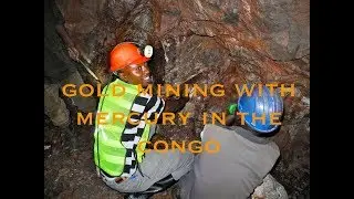 A Woman from the Congo Mixing Gold Sludge In Mercury Water